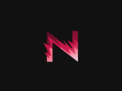 Noxx Brand Logo 3d abstract aesthetic branding cool design gradient logo graphic design illustration logo logo design logos n noxx red rose sleek ui vector