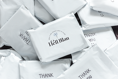 Hellblau Branding branding graphic design identity logo pachaging package presentation sketch sketchs tote bag design tote bag mockup