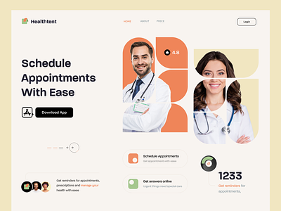 Doctor Schedule Website app clinic creative design doctor health hoaspital online service ui uxdesign web web design