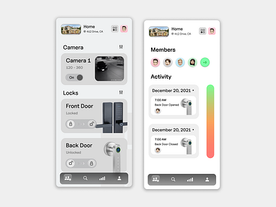 Home Monitoring Dashboard - Rather Unusual Design Studio design graphic design typography ux