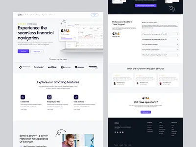 Uidex SaaS landing page Design finance financial fintech graphic design hr landing page manegement saas saas landing page task ui ui ux uidex web web template website