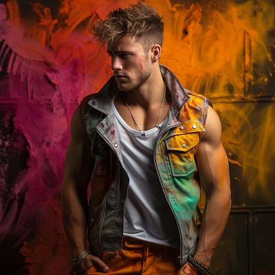 Full of colour attractive bright colors colorful creation creativity design fashion illustration male fashion