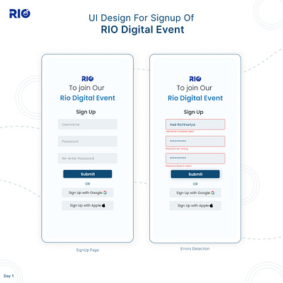Sign Up Page UI Design 3d branding graphic design logo ui user