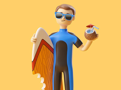 Holiday Vibe 3d branding cgi character design foreal illustration