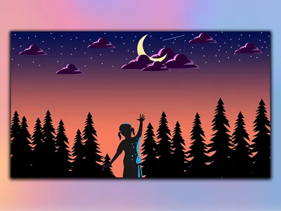 Scenery Illustration design illustration scenery