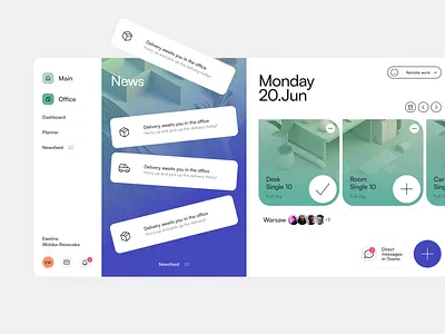 Zonifero platform - concept app mobile platform ui ux web workplace