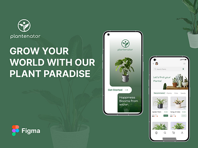 Plants E-Commerce - App UI Design adobe application behance branding design designinspiration dribbble figma graphicdesign nature naturelove plant saveearth savesoil trees ui uidesign ux uxdesign webdesign