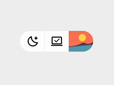 UI dark/system/light mode switch animation dailychallenge dailyui illustration interface motion graphics ui uidesign