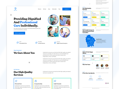 Carelytical Landing Page Design care design home care website landing page design medical medical website professional design professional website ui ui design ux ux design web design website design