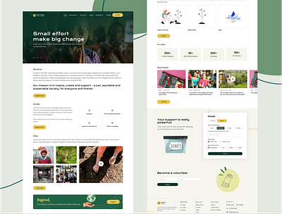 Karm Marg Website Design Concept clean design homepage logo minimal ngo responsive ui visual design website