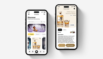 Alcohol App (Concept) app branding design ui ux