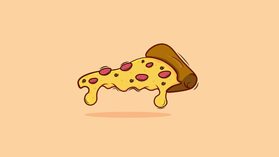 Floating pizza 3d adobe adobe illustrator branding design draw graphic graphic design illustration logo pizza shadows vector
