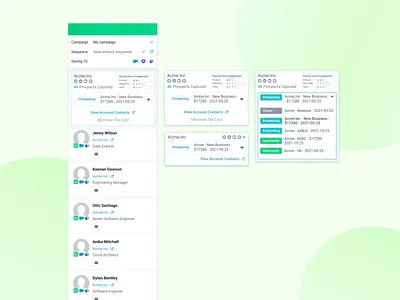 Card design in Chrome Extension
