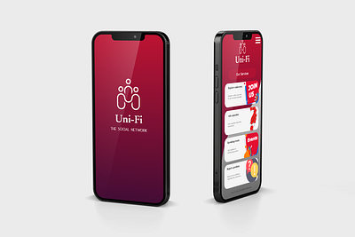 Uni-Fi app branding design graphic design illustration logo typography ui ux vector