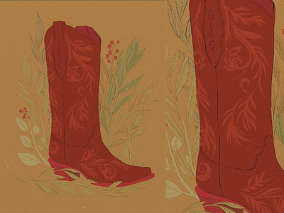 Cowboy Boot 001 boot cowboy design graphic design illustration vector