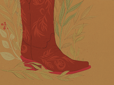 Cowboy Boot 002 boot cowboy design graphic design illustration vector
