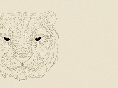 Leopard Outline animal big cat design graphic design illustration leopard vector