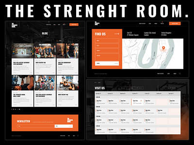 The Strenght Room. club design fitness london ui ux web