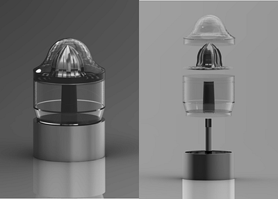 Electronic Juicer Machine 3d design graphic design industrial design product design product rendering