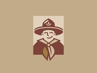 Scout ID hat icon id illustration logo nature scout service