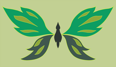 Leaf Butterfly design graphic design illustration
