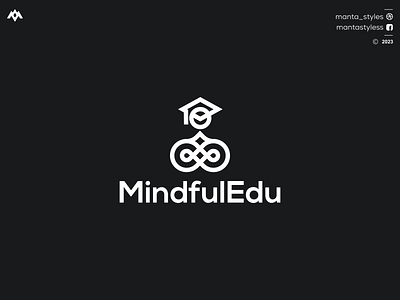 MindfulEdu branding company logo design icon logo vector