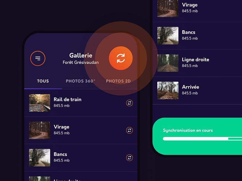 Spherik - Gallery app application mobile product
