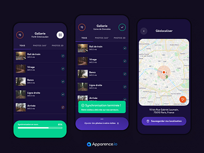 Spherik - Synchronization app application mobile product
