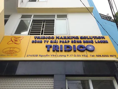Bảng hiệu của TRIDICO LASER bảng hiệu của tridico laser