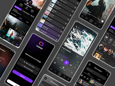 Cosign - Artist Community App appdevelopment branding design interface microinteraction music musicapp responsive ui uidesign userinterace