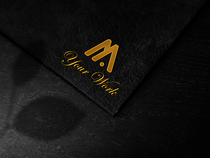 Gold logo mockup by OSORIOartist Osorio on Dribbble