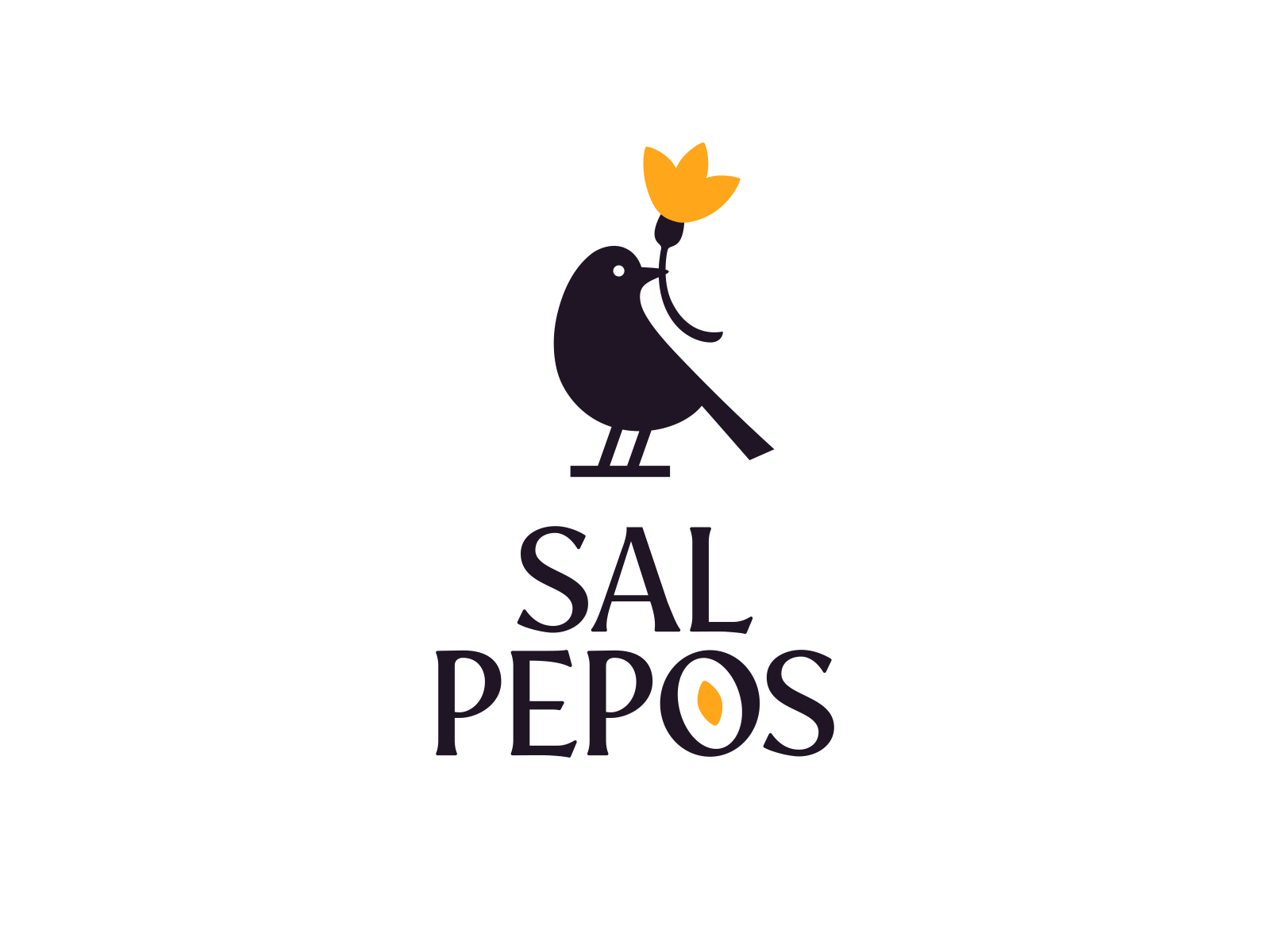 Sal Pepos bakery berry bird biscuits branding bread cookies cute design flower granola logo logotype
