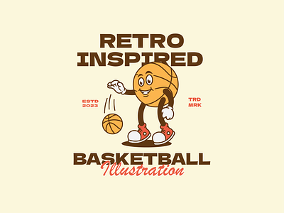 Basket Ball animation basket basket ball brand brand identity branding character classic design graphic design illustration logo mascot retro vector vintage
