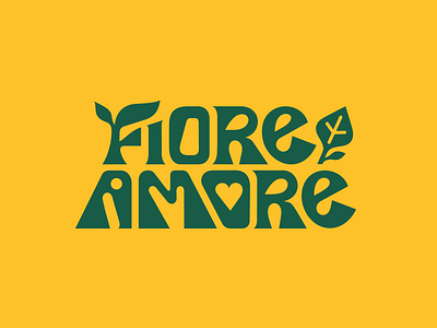 Fiore Amore 💮 belcdesign branding customtypo fioreamore flowershop logo logodesign logotype patrykbelc typo typography