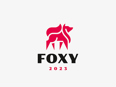 Foxy concept design fox logo