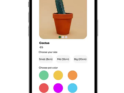 Plant multiselector app design explore ui