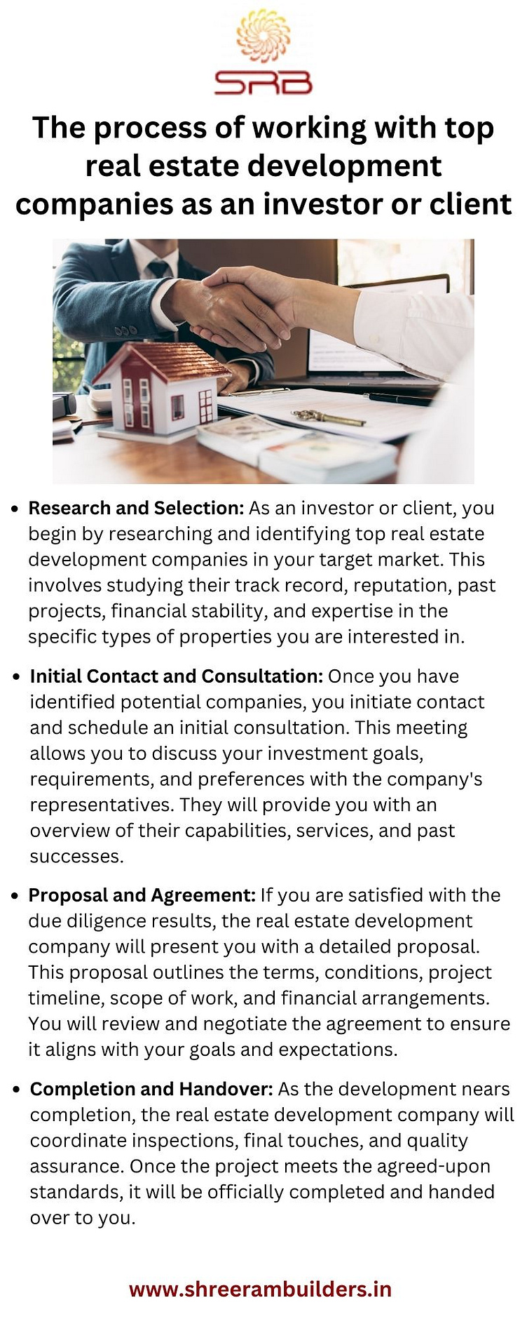 The process of working with top real estate development companie by