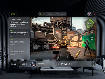 Gaming AR interface
