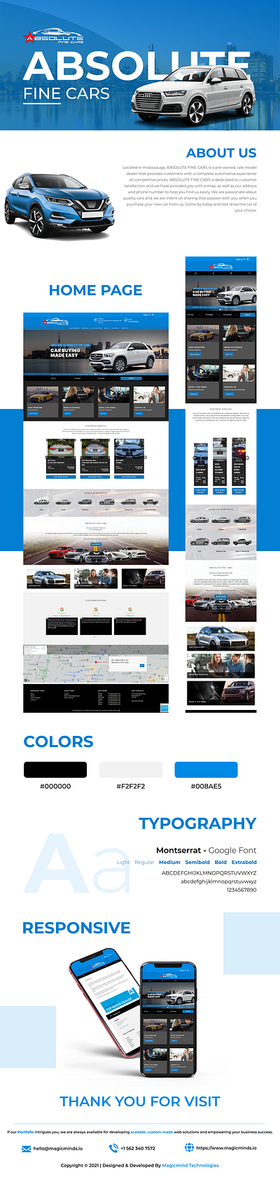 ABSOLUTE FINE CARS css graphic design html ui ux web design website development wordpress development