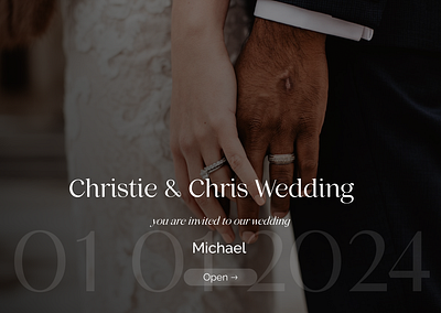 Wedding Invitation Website Concept invitation ui website wedding