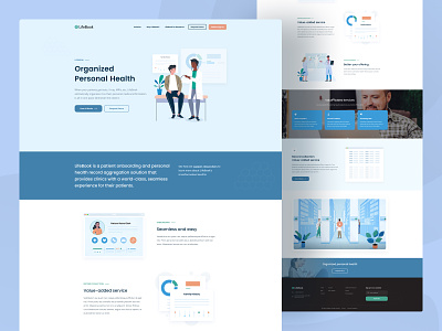 LifeBook Health - Medical Information Analytics Website analytics health healthcare healthcare website information landing page medical medical information medical record medicine modern design patient patient information personal health ui design uiux website design