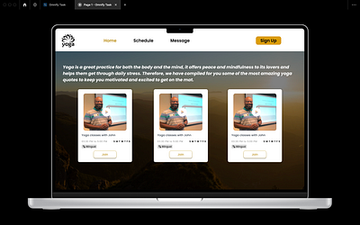 Yoga Omnify Website UI branding graphic design ui