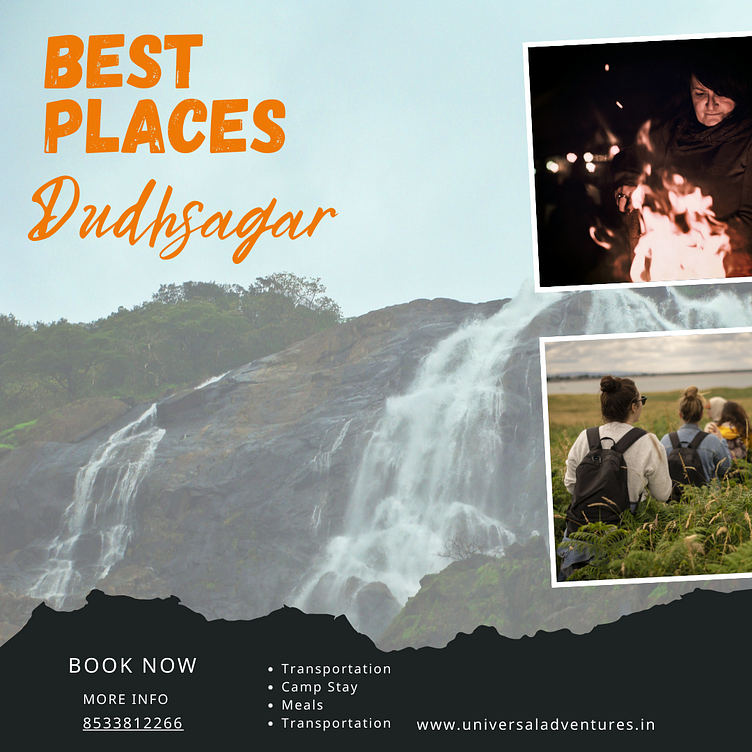 Beyond Dudhsagar Waterfall Trekking by Traval Blog on Dribbble