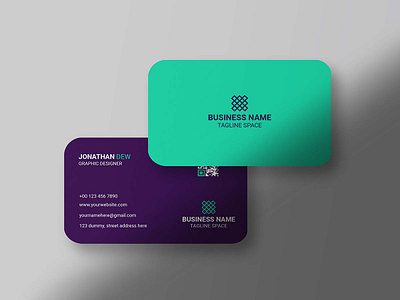 Simple Business Card Template branddesign brandidentity branding businesscards businesstemplate carddesign cards corporate creativedesign design luxury minimal modern personal professional simple template unique visitingcards