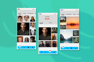 Photo inspiration App design graphic design inspiration app ui