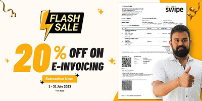 Flash Sale on E-Invoicing billing branding design graphic design gst illustration invoicing swipe typography ux vector