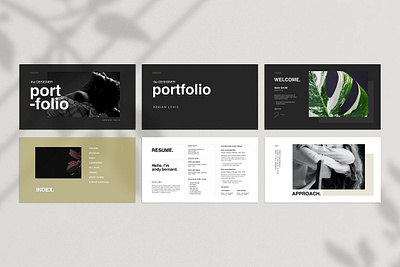 Minimal Portfolio Template #7 app branding design graphic design illustration logo typography ui ux vector