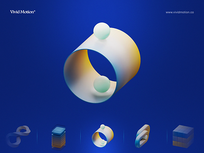 Finance and Investment - 3D Illustration Set 3d abstract ae aftereffects animation blender branding c4d cinemaa 4d design finance gradient illustration isometric motion render sphere ui vividmotion