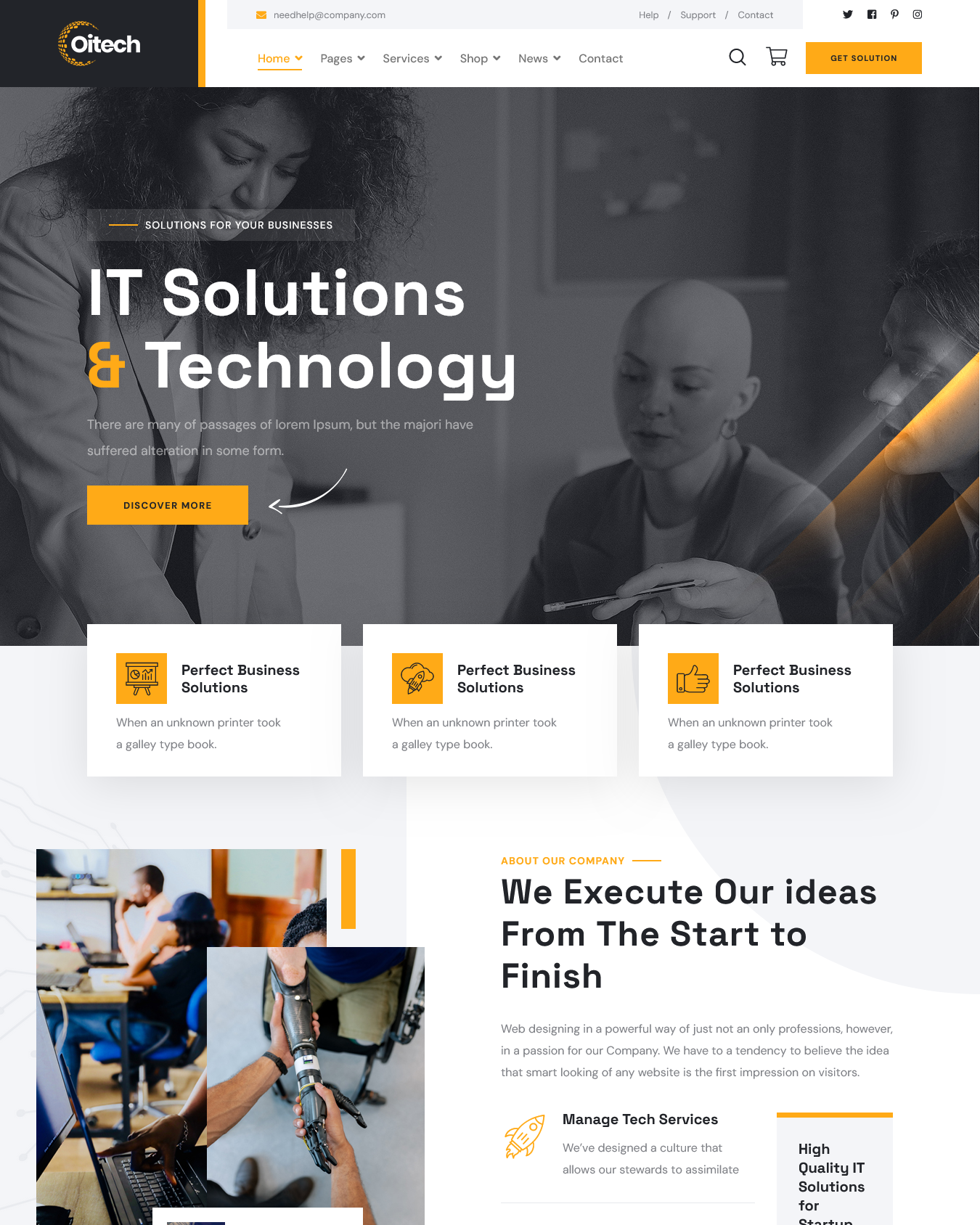 Oitech - Technology IT Solutions Joomla 4 Template agency branding business design developer envato envatomarket freelancer graphic design itservice joomla joomla4 language responsive rtl software startup technology themeforest webdesign