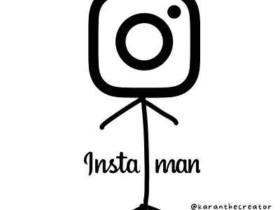 Meet Mr. Instaman! 😂 art branding design graphic design illustration logo poster ui ux vector